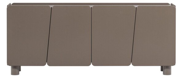 Rjava komoda iz masivnega bora 200x85x45 cm Root – WOOOD