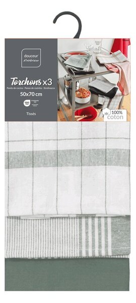 Bombažne kuhinjske krpe v kompletu 3 ks 50x70 cm Vibrato – douceur d'intérieur