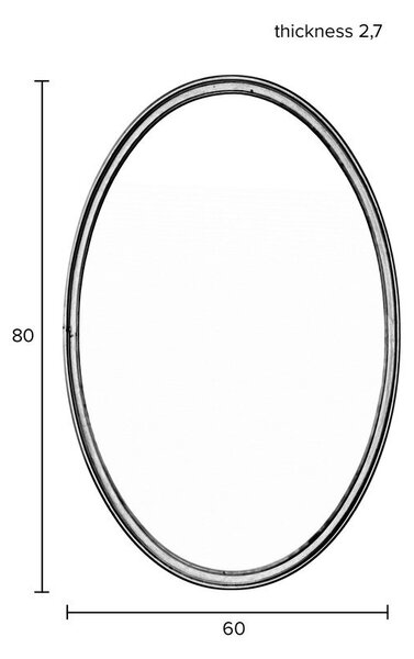 Stensko ogledalo 60x80 cm Matz – White Label