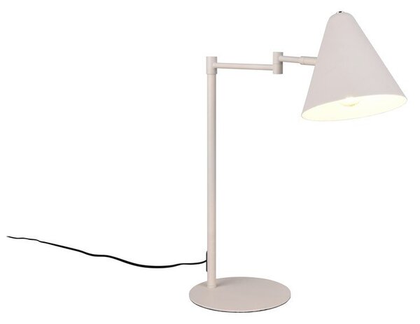 Slonokoščena namizna svetilka z upogljivo konstrukcijo (višina 50,5 cm) Cosima – Trio