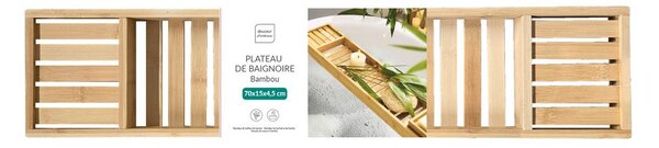 Pladenj za kopalno kad iz bambusa 70 cm Hanoi – douceur d'intérieur