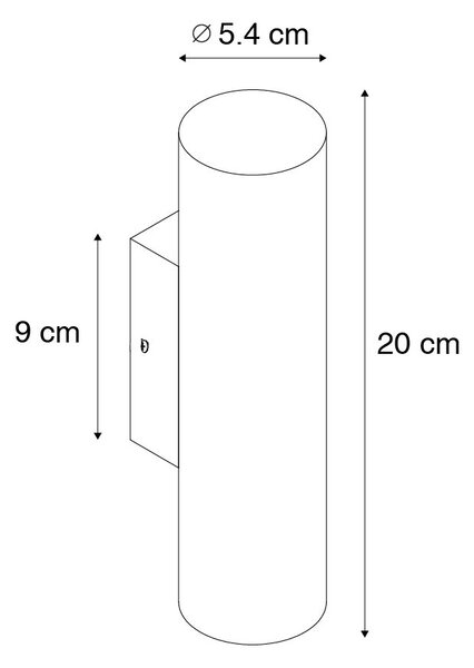 Moderna stenska svetilka bronze 2-light - Jeana