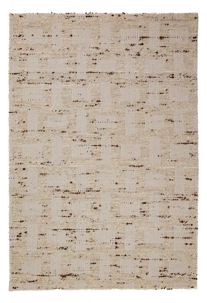Ročno tkana preproga iz mešanice volne v naravni barvi 140x200 cm Rova Blend – Flair Rugs
