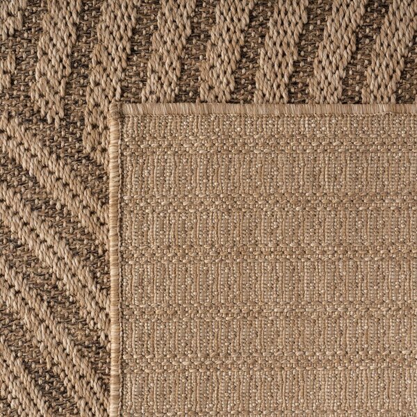 Rjava okrogla notranja in zunanja preproga ø 80 cm Timber 1401 – Ayyildiz Carpets