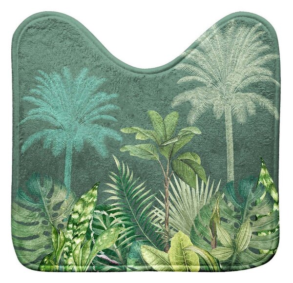 Zelena tekstilna kopalniška preproga za WC 45x45 cm Vagabonde – douceur d'intérieur