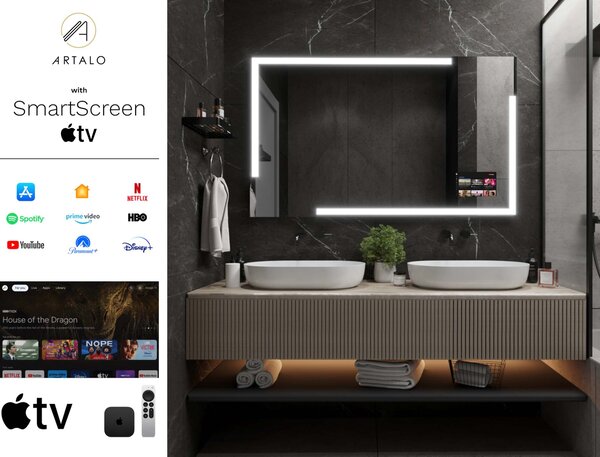 Kopalniško ogledalo z LED osvetlitvijo M23 premium