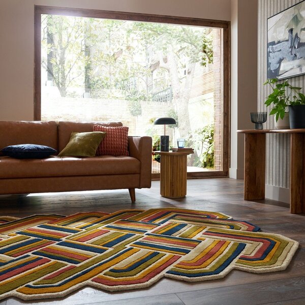 Ročno tkana volnena preproga 140x200 cm Lattice Shaped – Flair Rugs