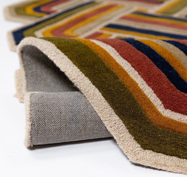 Ročno tkana volnena preproga 140x200 cm Lattice Shaped – Flair Rugs