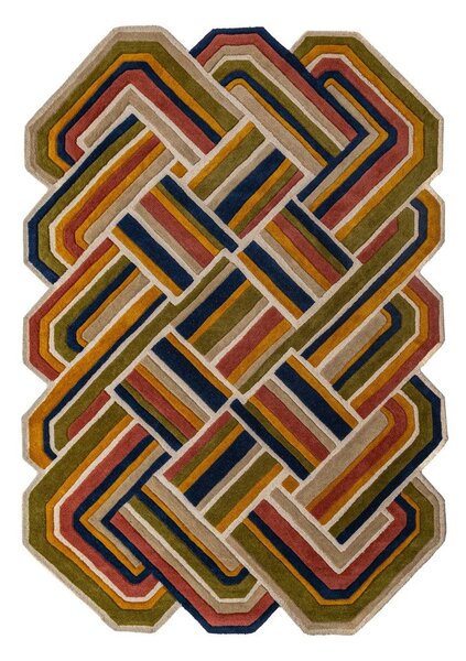 Ročno tkana volnena preproga 140x200 cm Lattice Shaped – Flair Rugs