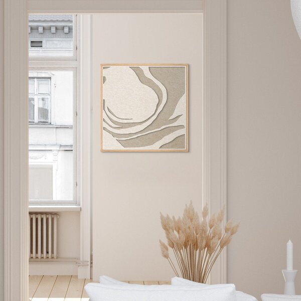 Akustična 3D slika z okvirjem 62x62 cm Silent Whisper 1 – Malerifabrikken
