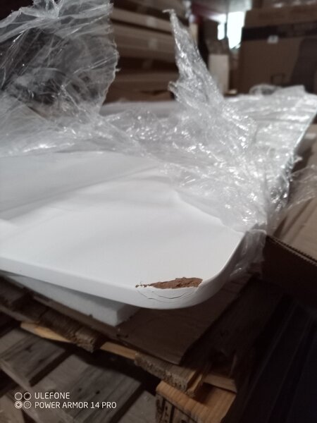 PROMOCIJA Bela jedilna miza BERGEN 100x70 cm II. kakovost