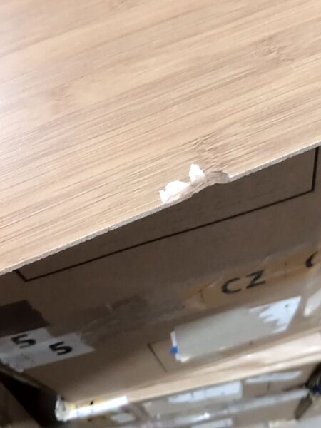AKCIJA Siva bambusova košara za perilo SOBIKON II. kakovost