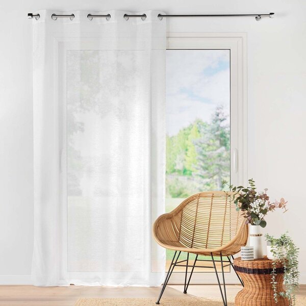 Bela prosojna zavesa iz tančice 140x240 cm Lissea – douceur d'intérieur