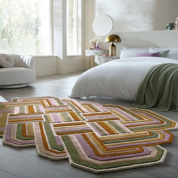 Ročno tkana volnena preproga 140x200 cm Lattice Shaped – Flair Rugs