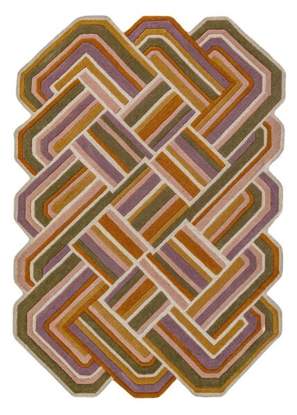 Ročno tkana volnena preproga 140x200 cm Lattice Shaped – Flair Rugs