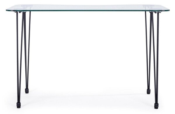 Pisalna miza s stekleno mizno ploščo 60x120 cm Rondo – Bizzotto