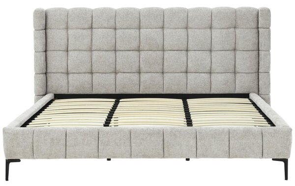 Livetastic Oblazinjena Postelja Stitch, Siva, 180x200cm