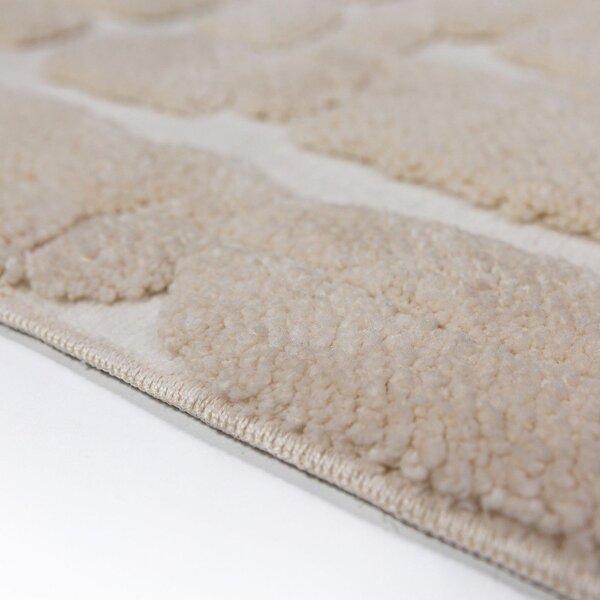 Kremno bela preproga 133x190 cm Esra Cobbled – Flair Rugs