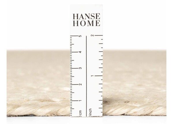 Obojestranska ročno tkana preproga iz jute v svetli naravni barvi 160x230 cm Braided – Hanse Home