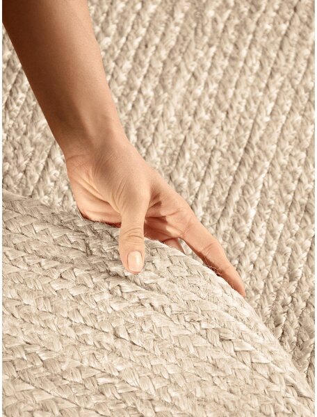 Obojestranska ročno tkana preproga iz jute v svetli naravni barvi 160x230 cm Braided – Hanse Home