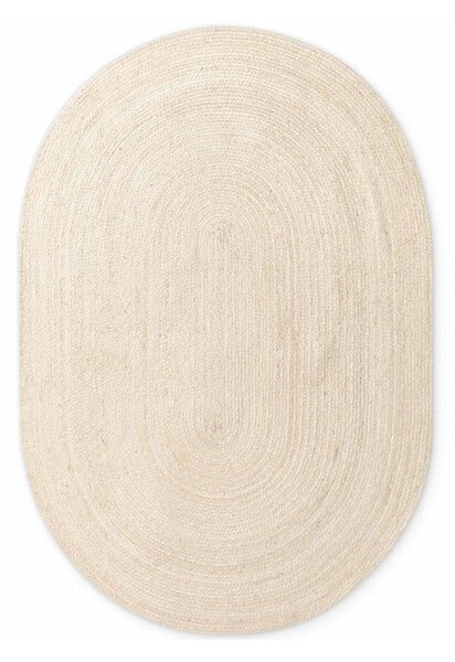 Obojestranska ročno tkana preproga iz jute v svetli naravni barvi 160x230 cm Braided – Hanse Home