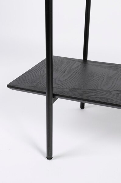 Črn kovinski regal 120x180x40 cm Marcio – White Label