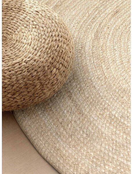 Obojestranska ročno tkana preproga iz jute v svetli naravni barvi 160x230 cm Braided – Hanse Home