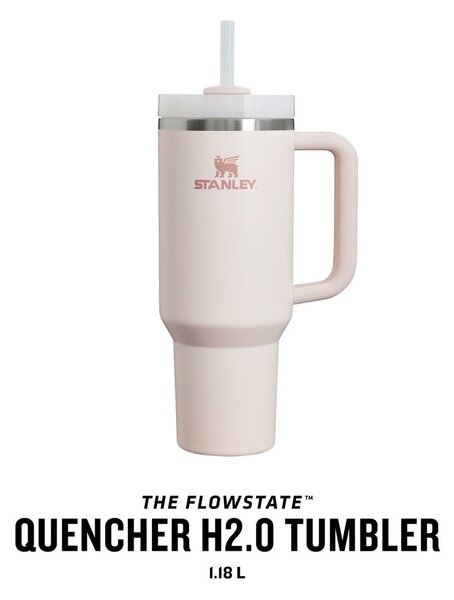 Svetlo rožnata termoska 1,18 l Quencher H2.O FlowState – Stanley