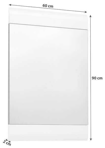 Mömax Ogledalo Auris, Bela, 60 X 90 Cm