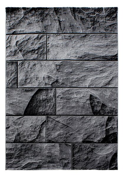 Novel Ravno Tkana Preproga Parma, Črna, 140x200cm