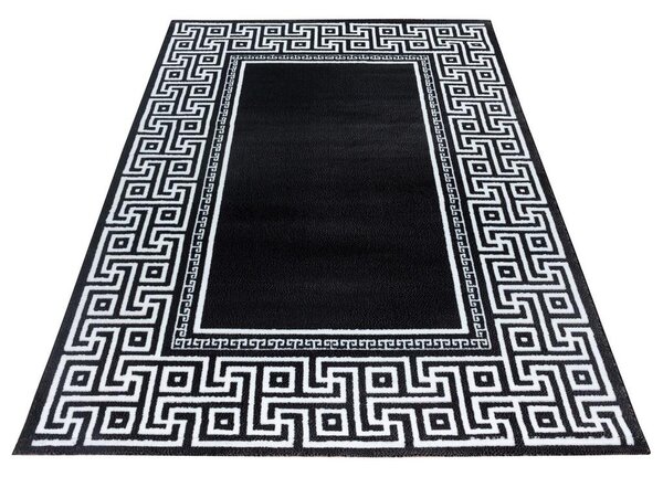Novel Ravno Tkana Preproga Parma, Črna, 140x200cm