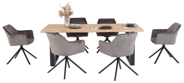 James Wood Jedilna Miza Wood 200, Hrast, Masivno, 200x100