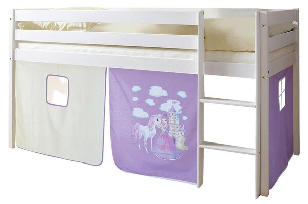 Livetastic Pograd Malte, 90x200, Bor, Masivno, Lila