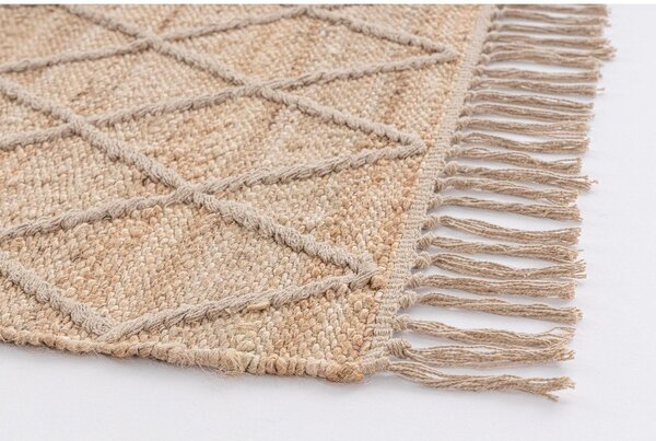 Ročno tkana preproga iz jute v naravni barvi 60x90 cm Shaila – Yes Everyday