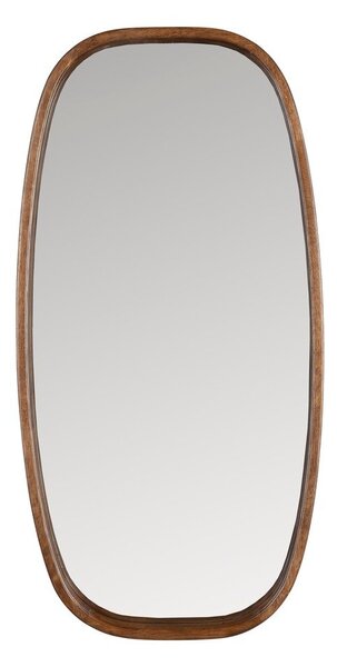 Stensko ogledalo z lesenim okvirjem 40x80 cm Nyko – White Label