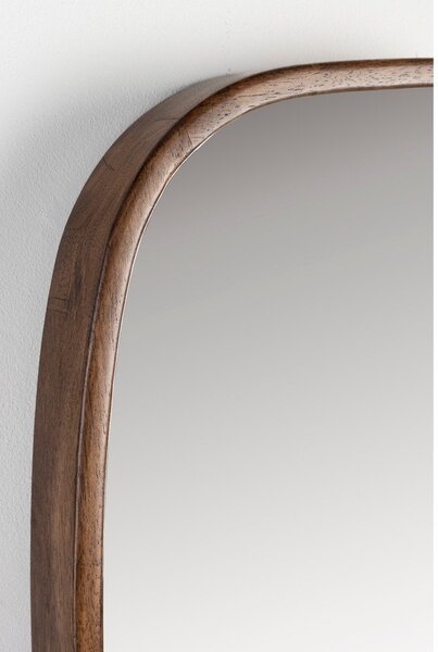 Stensko ogledalo z lesenim okvirjem 40x80 cm Nyko – White Label