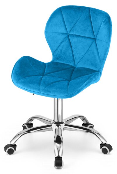 Kraljevsko moder pisarniški stol AVOLA VELVET
