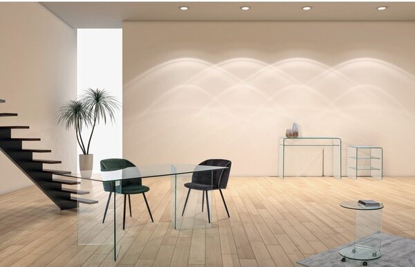 Steklena stranska mizica 40x50 cm Iride – Bizzotto