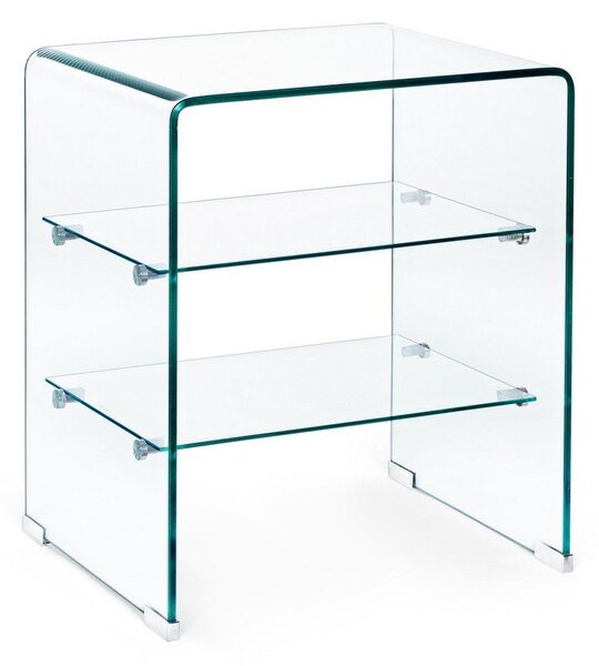 Steklena stranska mizica 40x50 cm Iride – Bizzotto