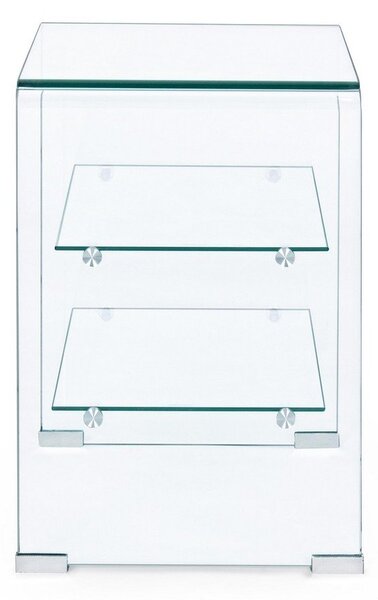 Steklena stranska mizica 40x50 cm Iride – Bizzotto