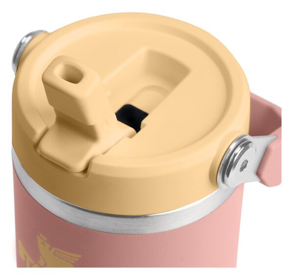 Breskova termovka iz nerjavečega jekla 410 ml IceFlow™ Flip Straw 2.0 Tumbler Peach Rose – Stanley