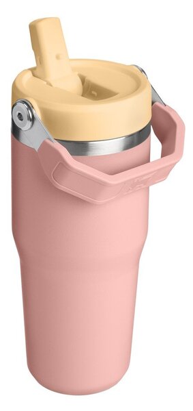 Breskova termovka iz nerjavečega jekla 410 ml IceFlow™ Flip Straw 2.0 Tumbler Peach Rose – Stanley