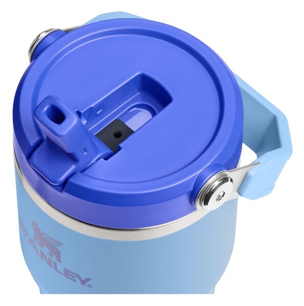 Modra termovka iz nerjavečega jekla 600 ml IceFlow™ Flip Straw 2.0 Tumbler Blue Sky – Stanley
