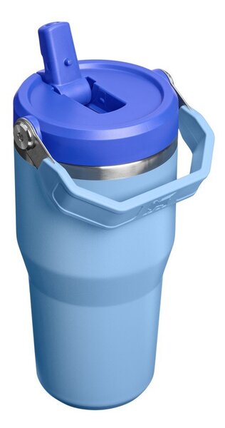 Modra termovka iz nerjavečega jekla 600 ml IceFlow™ Flip Straw 2.0 Tumbler Blue Sky – Stanley