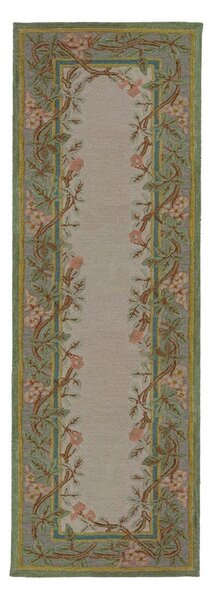 Ročno tkan volnen tekač 80x300 cm Verona Floral – Flair Rugs