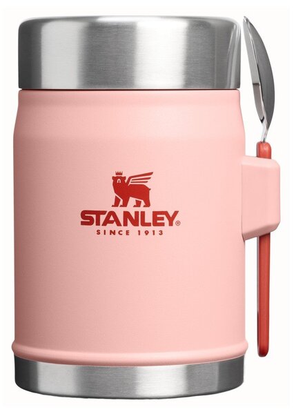 Breskova termovka za hrano iz nerjavečega jekla 400 ml Legendary Food Jar + Spork Peach Rose – Stanley