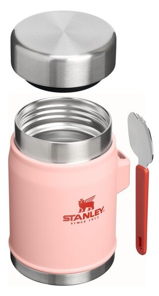 Breskova termovka za hrano iz nerjavečega jekla 400 ml Legendary Food Jar + Spork Peach Rose – Stanley