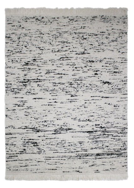 Siva/slonokoščena ročno tkana volnena preproga 140x200 cm Ellsa – Flair Rugs