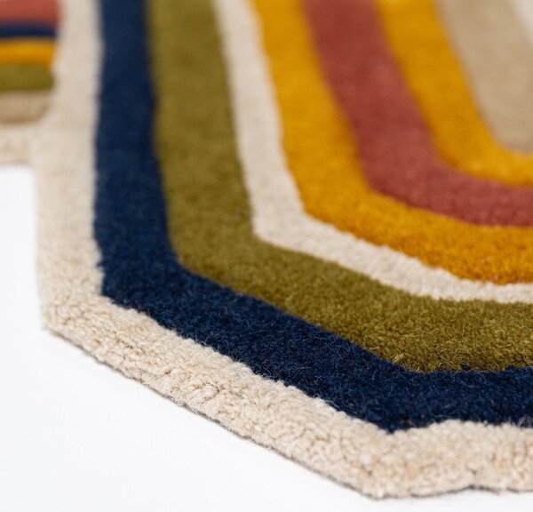 Ročno tkan volnen tekač 80x300 cm Lattice Shaped – Flair Rugs