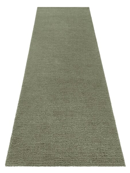 Temno zelen tekač Mint Rugs Supersoft, 80 x 250 cm